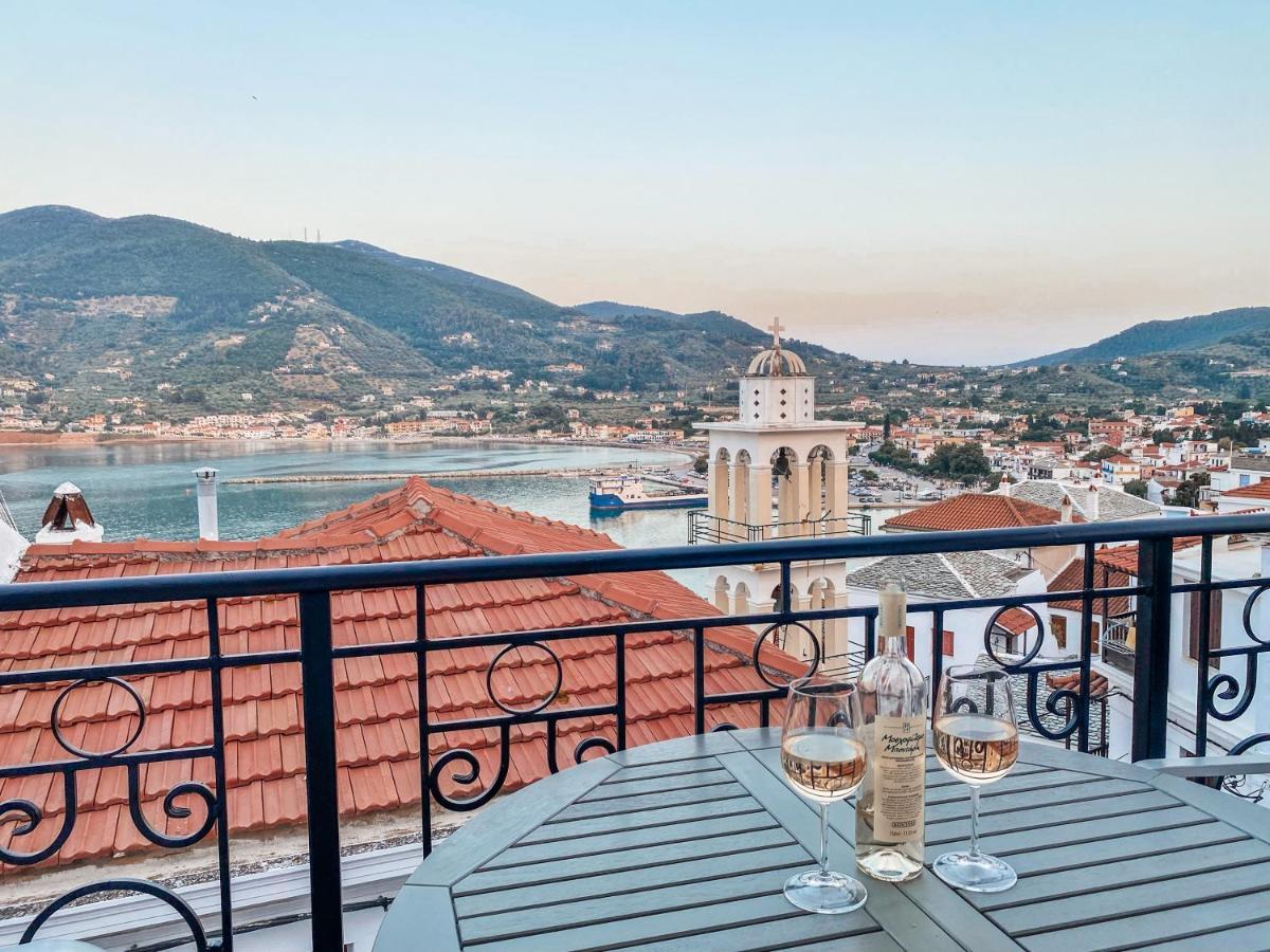 Evageliasvilla Sea View Bandar Skopelos Luaran gambar